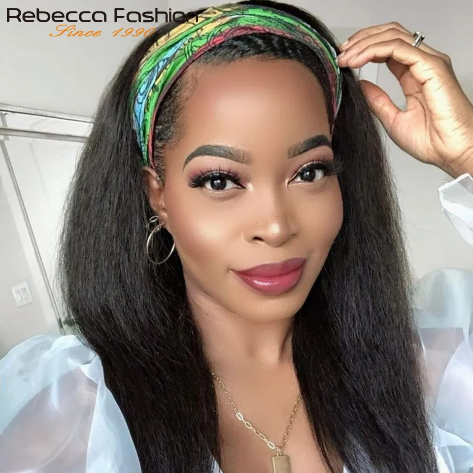 22Inches Thick Kinky Straight Headband Wigs 100% Human Hair Glueless Yaki Straight Headband Wigs Full Machine Wigs For Women
22Inches Thick Kinky Straight Headband Wigs 100% Human Hair Glueless Yaki Straight Headband Wigs Full Machine Wigs For Women