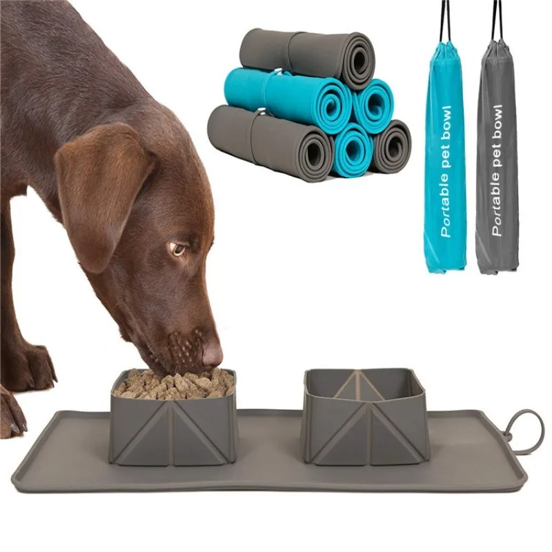 Pet Bowl Silicone Foldable Cat Bowl Non-Slip Dog Eat Drink Out Portable Dog Bowls Outdoor Pets Convenient Dog Double Food Bowls
Pet Bowl Silicone Foldable Cat Bowl Non-Slip Dog Eat Drink Out Portable Dog Bowls Outdoor Pets Convenient Dog Double Food Bowls