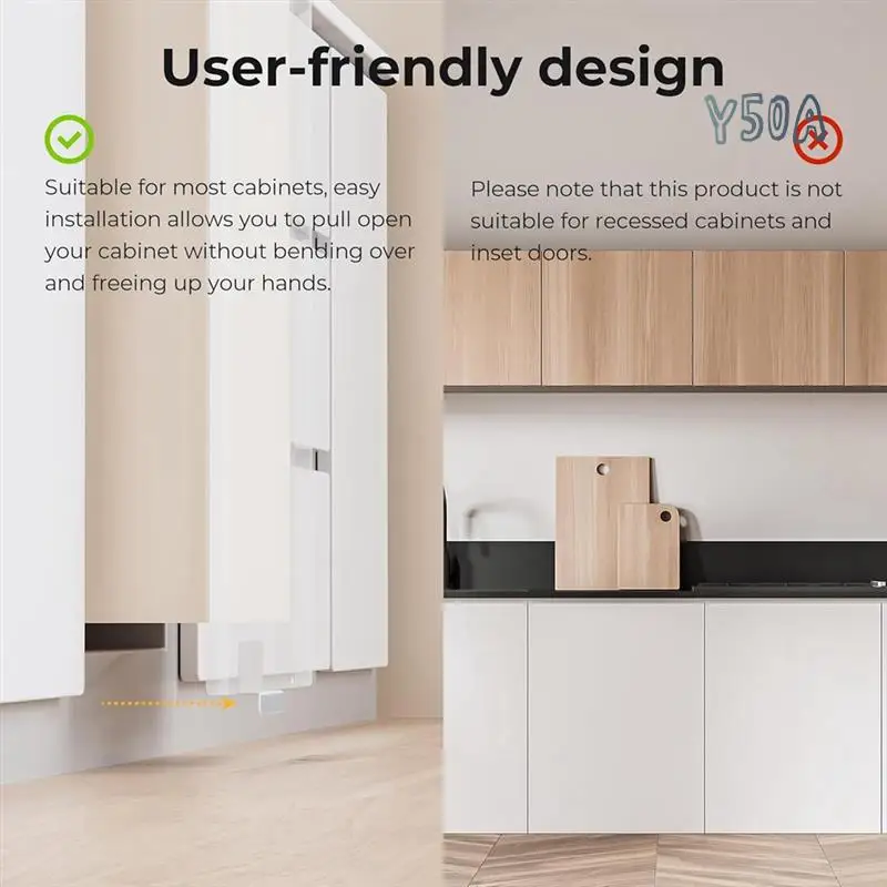 Y50A-2 Cabinet Foot Pull For Trash Drawer,Hands Garbage Drawer Foot Pull Handle,For Full Overlay Cabinet Door
Y50A-2 Cabinet Foot Pull For Trash Drawer,Hands Garbage Drawer Foot Pull Handle,For Full Overlay Cabinet Door