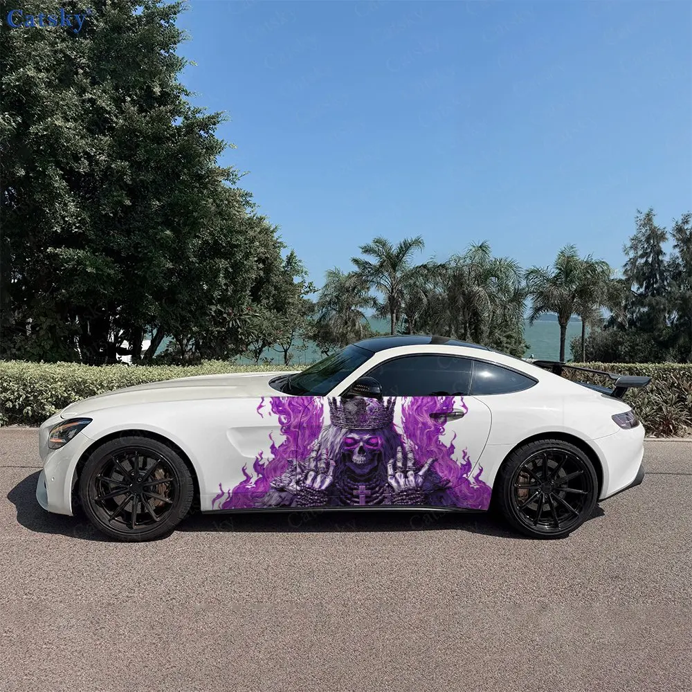 2Pcs Purple Flame Skeleton Nun Car Side Wraps, Self-Adhesive PVC Waterproof & Scratch-Resistant Stickers, Car Accessory Gift
2Pcs Purple Flame Skeleton Nun Car Side Wraps, Self-Adhesive PVC Waterproof & Scratch-Resistant Stickers, Car Accessory Gift