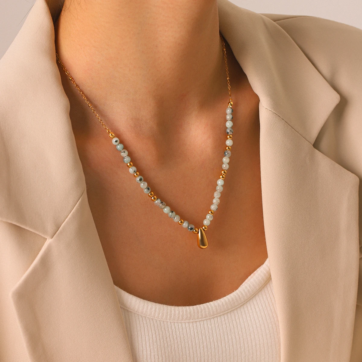 Vintage African Beaded Necklace Pendant 18K Gold Plated Stainless Steel For Women Waterproof Tarnish Vacation Gift Jewelry
Vintage African Beaded Necklace Pendant 18K Gold Plated Stainless Steel For Women Waterproof Tarnish Vacation Gift Jewelry