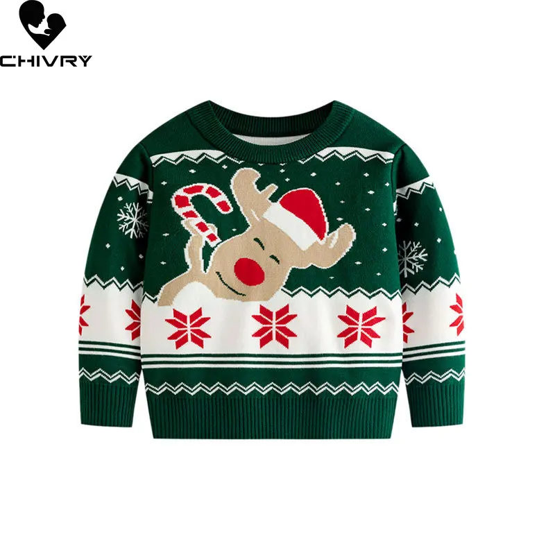 Kids Cartoon Elk Jacquard Christmas Warm Knitted Crew Neck Pullover Sweater Baby Boys Girls Autumn Winter Casual Xmas Sweaters
Kids Cartoon Elk Jacquard Christmas Warm Knitted Crew Neck Pullover Sweater Baby Boys Girls Autumn Winter Casual Xmas Sweaters