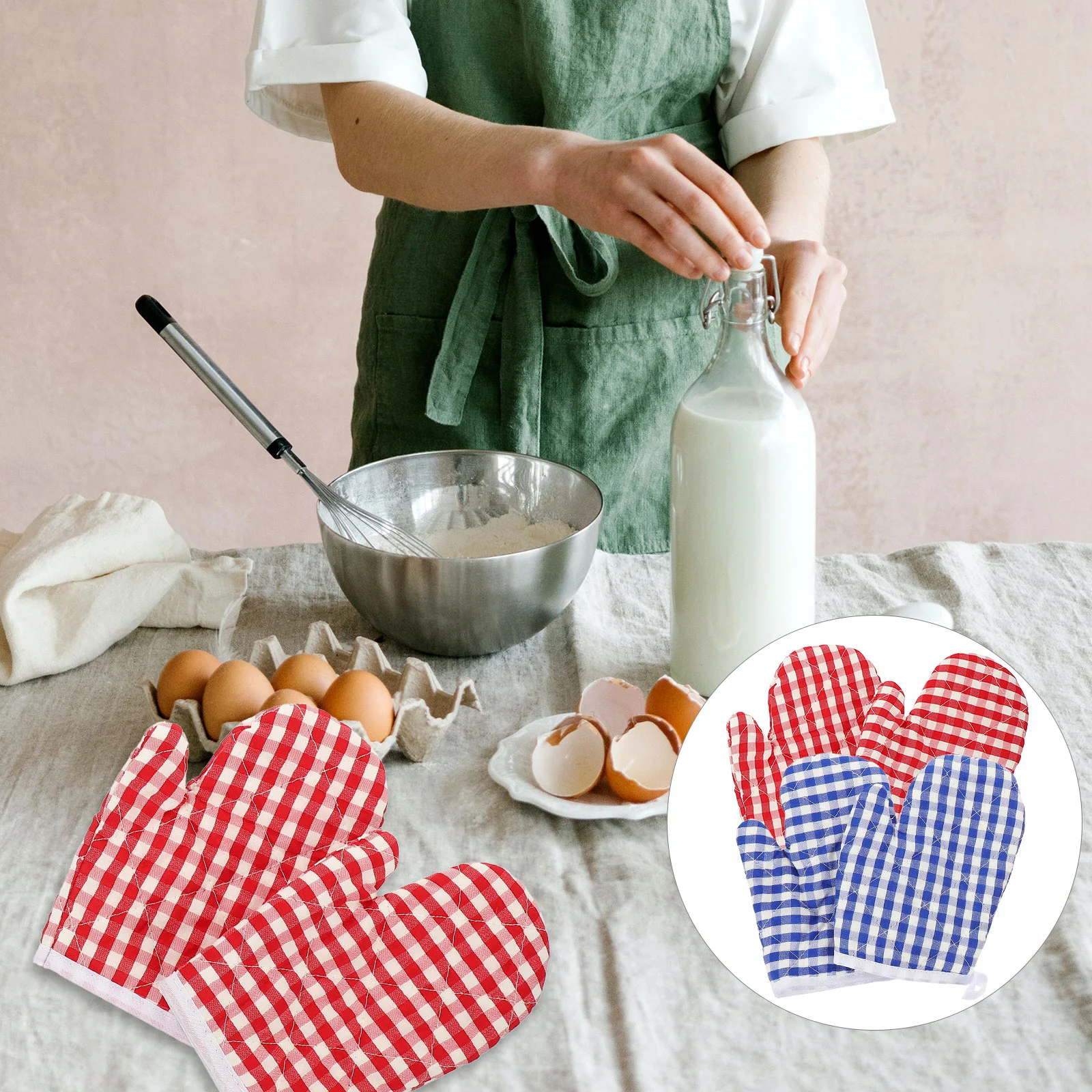 4 Pcs Insulation Gloves Oven Home Essentials Anti-slip Heat Resistant Mitt Anti-scald Kitchen Insulated
4 Pcs Insulation Gloves Oven Home Essentials Anti-slip Heat Resistant Mitt Anti-scald Kitchen Insulated