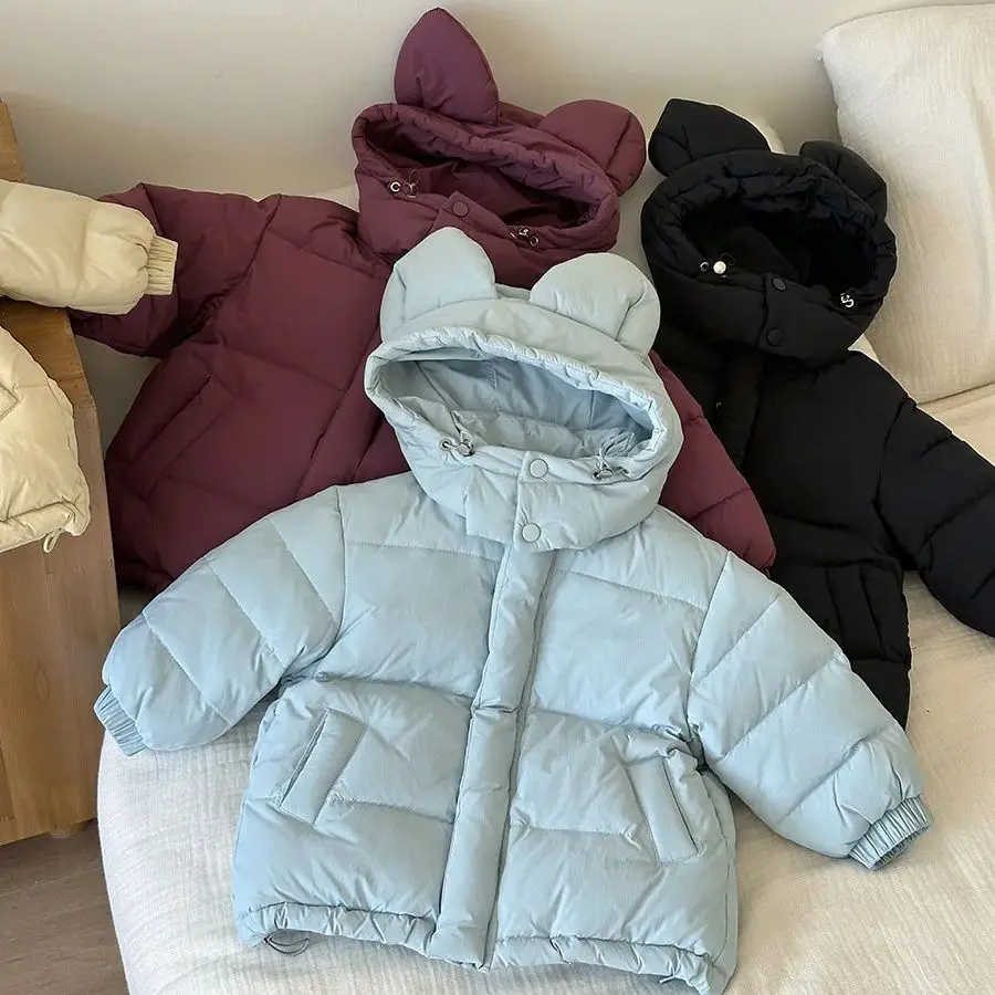 Boys Girls Winter Hooded Cotton Padded Coat Thick Warm Solid Color Children Puffer Jackets Casual Outerwear
Boys Girls Winter Hooded Cotton Padded Coat Thick Warm Solid Color Children Puffer Jackets Casual Outerwear