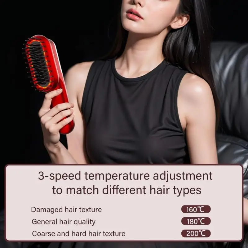 Massage Comb Hair Straightening Brush Heating Straight and Curly Hair Brush Hair Styling Comb Hairdressing Styling Tool
Massage Comb Hair Straightening Brush Heating Straight and Curly Hair Brush Hair Styling Comb Hairdressing Styling Tool