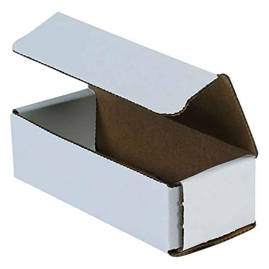 White Corrugated Cardboard Mailing Boxes, 14 x 4 x 2 Inches, Pack of 50, Crush-Proof, For Shipping, Mailing and Storing
White Corrugated Cardboard Mailing Boxes, 14 x 4 x 2 Inches, Pack of 50, Crush-Proof, For Shipping, Mailing and Storing