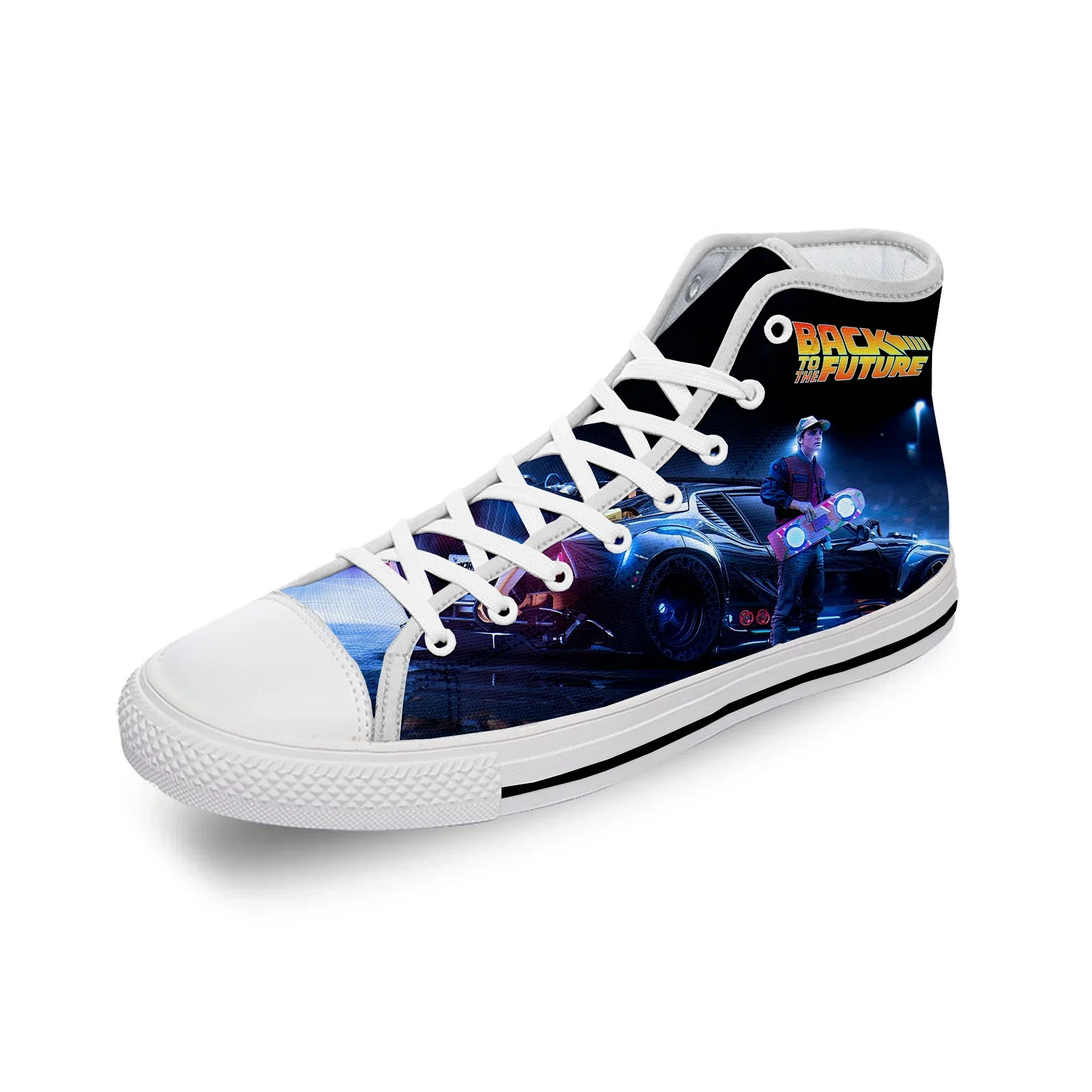 Movie Back To The Future Funny White Cloth Fashion 3D Print High Top Canvas Shoes Men Women Lightweight Breathable Sneakers
Movie Back To The Future Funny White Cloth Fashion 3D Print High Top Canvas Shoes Men Women Lightweight Breathable Sneakers
