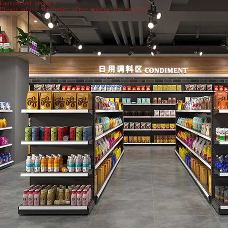 Custom.Wholesale Supermarket Display Racks Wood and Steel Market Shelves for Grocery Store Display Cabinets
Custom.Wholesale Supermarket Display Racks Wood and Steel Market Shelves for Grocery Store Display Cabinets