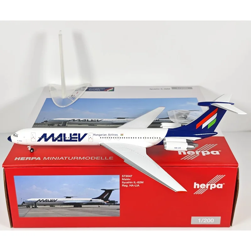 Herpa Diecast 1/200 Scale 573047 Hungarian Airlines IL-62 HA-LIA Alloy Aircraft Model Collectible Decorative Gift
Herpa Diecast 1/200 Scale 573047 Hungarian Airlines IL-62 HA-LIA Alloy Aircraft Model Collectible Decorative Gift