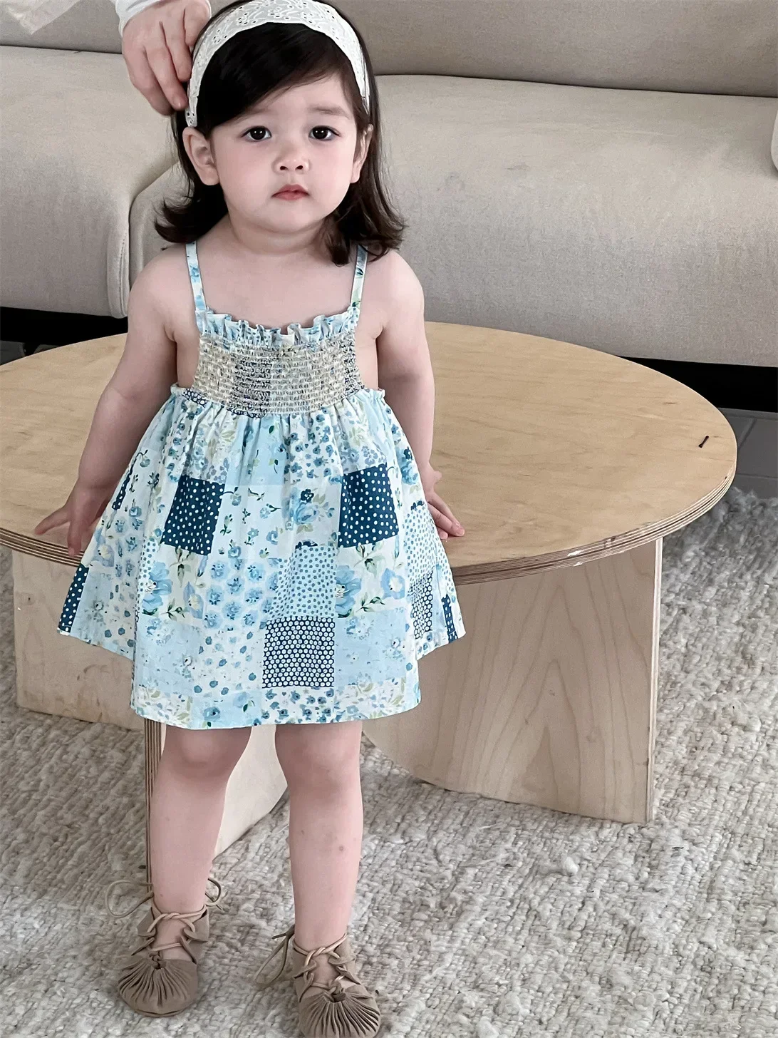 Girls' Strap Dress New Summer Baby Dress 6M-3T Cute Color Blocked Grid Floral Suspenders Dress Toddler Outwear
Girls' Strap Dress New Summer Baby Dress 6M-3T Cute Color Blocked Grid Floral Suspenders Dress Toddler Outwear