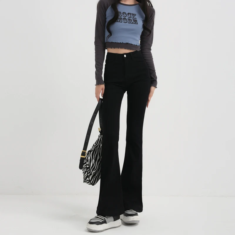 High Waist Flared Jeans Women's Autumn 2026 New Spring Black Slimming Short plus Size Cotton Stretch Denim High Rise Bootcut
High Waist Flared Jeans Women's Autumn 2026 New Spring Black Slimming Short plus Size Cotton Stretch Denim High Rise Bootcut