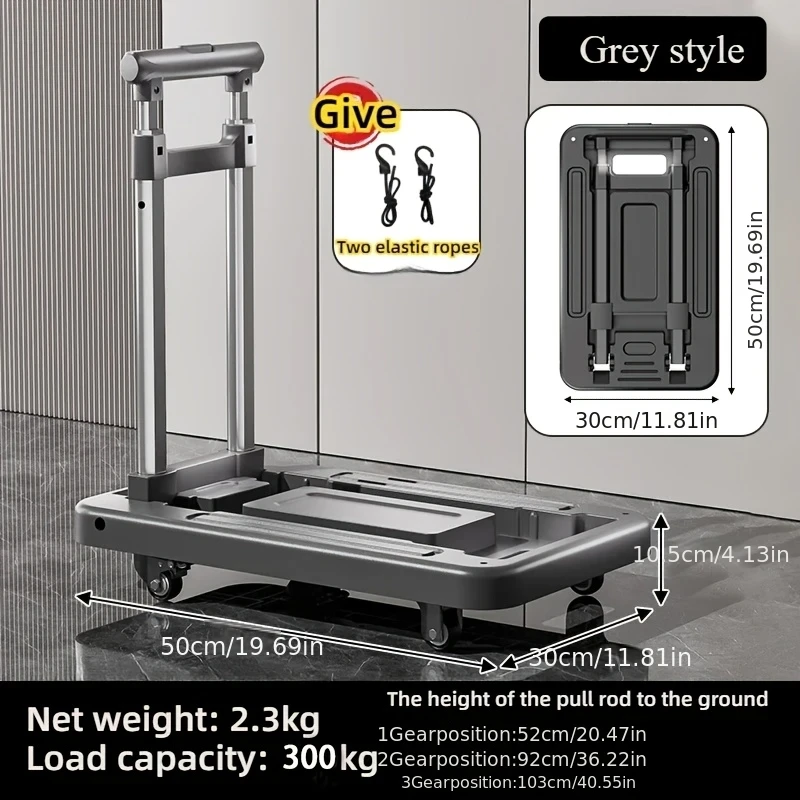 600LBS Heavy Duty Foldable Hand Truck | Telescopic Handle & Quiet Wheels | Portable Multi-Purpose Utility Cart For Shopping, Moving, Travel, Warehouse & Home Use
600LBS Heavy Duty Foldable Hand Truck | Telescopic Handle & Quiet Wheels | Portable Multi-Purpose Utility Cart For Shopping, Moving, Travel, Warehouse & Home Use