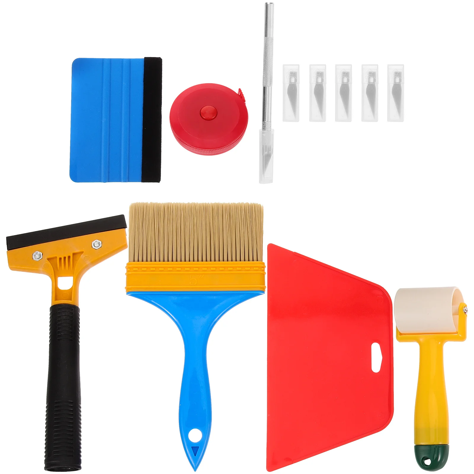 12pcs Wallpaper Tools Film Application Kit Seam Roller Abs Squeegee Scraper Durable Metal Ideal Beginners Professionals Diy
12pcs Wallpaper Tools Film Application Kit Seam Roller Abs Squeegee Scraper Durable Metal Ideal Beginners Professionals Diy
