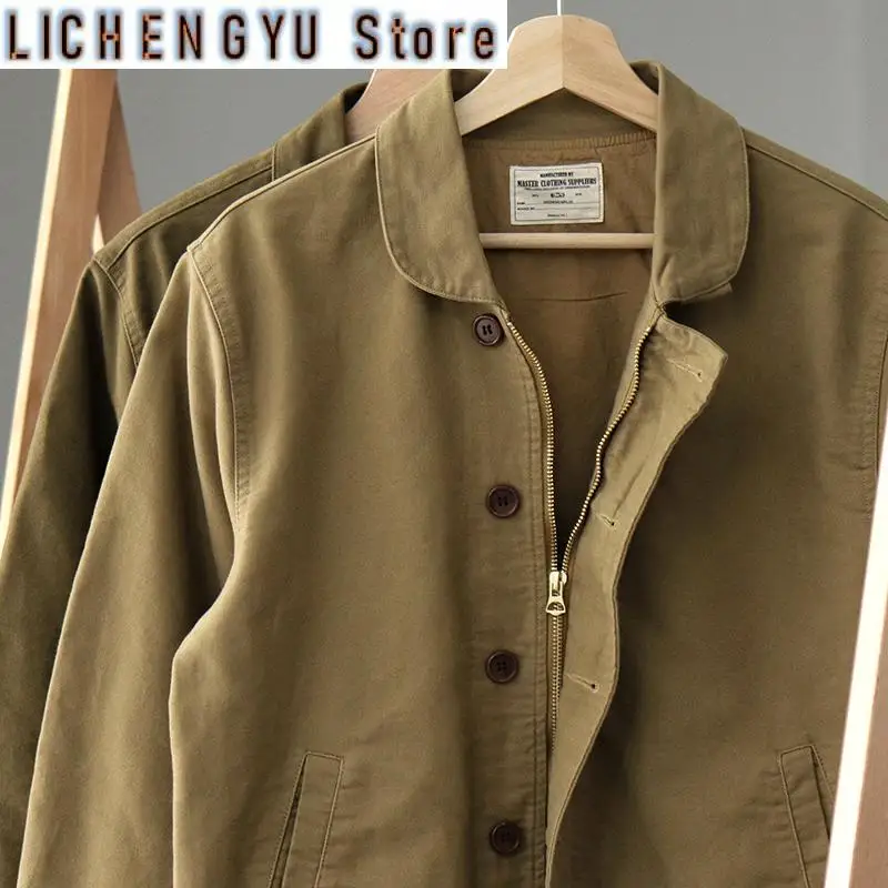 Spring and Autumn New American Retro Thickened Casual Deck Jacket Men's Fashion 100% Cotton Washed Old Loose Cargo Coat
Spring and Autumn New American Retro Thickened Casual Deck Jacket Men's Fashion 100% Cotton Washed Old Loose Cargo Coat