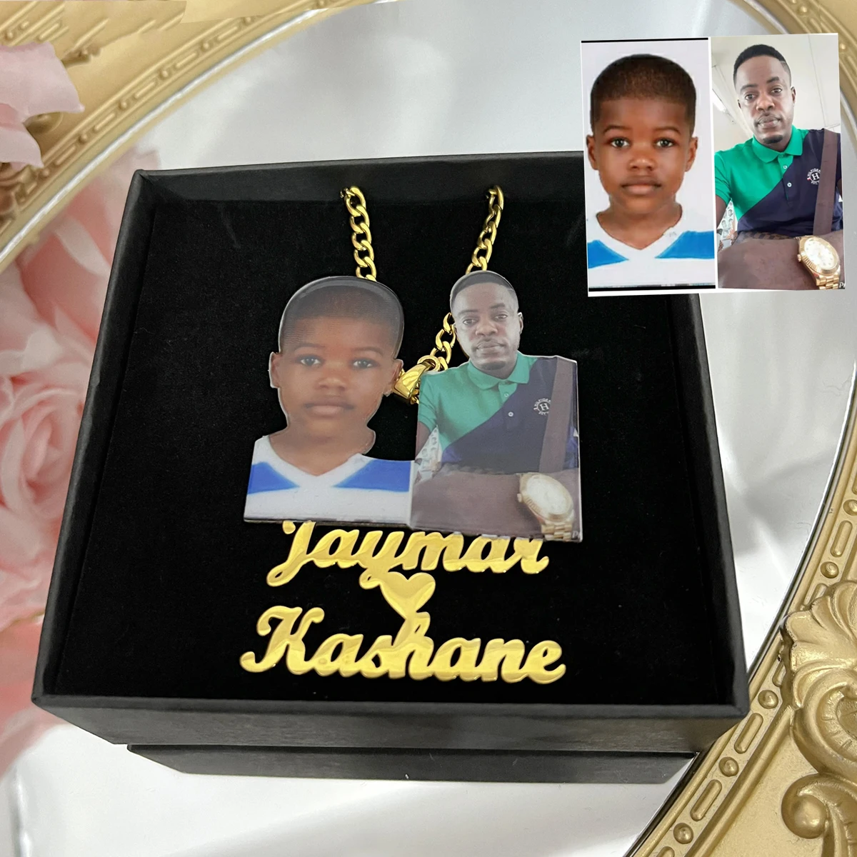 Custom Picture Necklace Personalized Name Pendent Necklace Custom Color Photo Stainless Steel Necklace Jewelry for Family Gifts
Custom Picture Necklace Personalized Name Pendent Necklace Custom Color Photo Stainless Steel Necklace Jewelry for Family Gifts