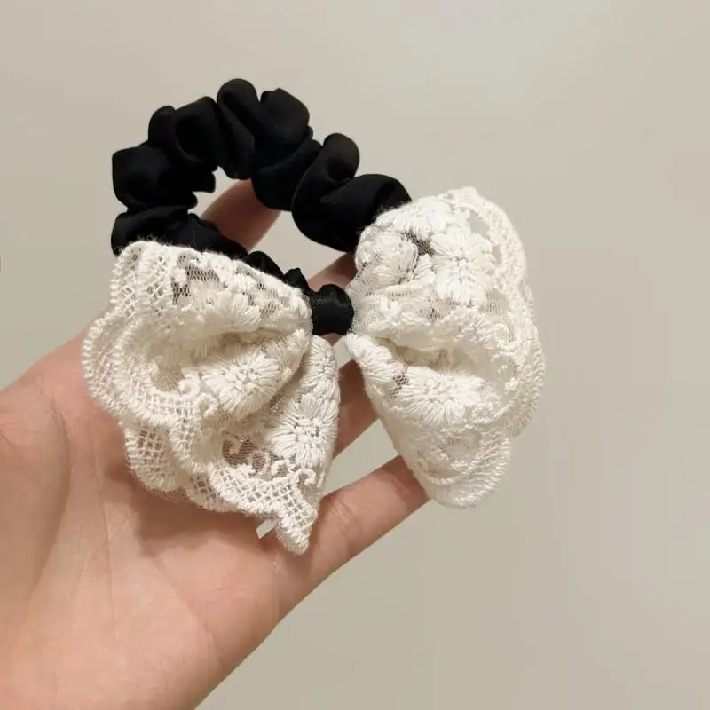 Elegant Lace Bow Hair Tie Tweed Style Soft Ponytail Holder for Women Daily Gentle Black Premium Lightweight One Size
Elegant Lace Bow Hair Tie Tweed Style Soft Ponytail Holder for Women Daily Gentle Black Premium Lightweight One Size
