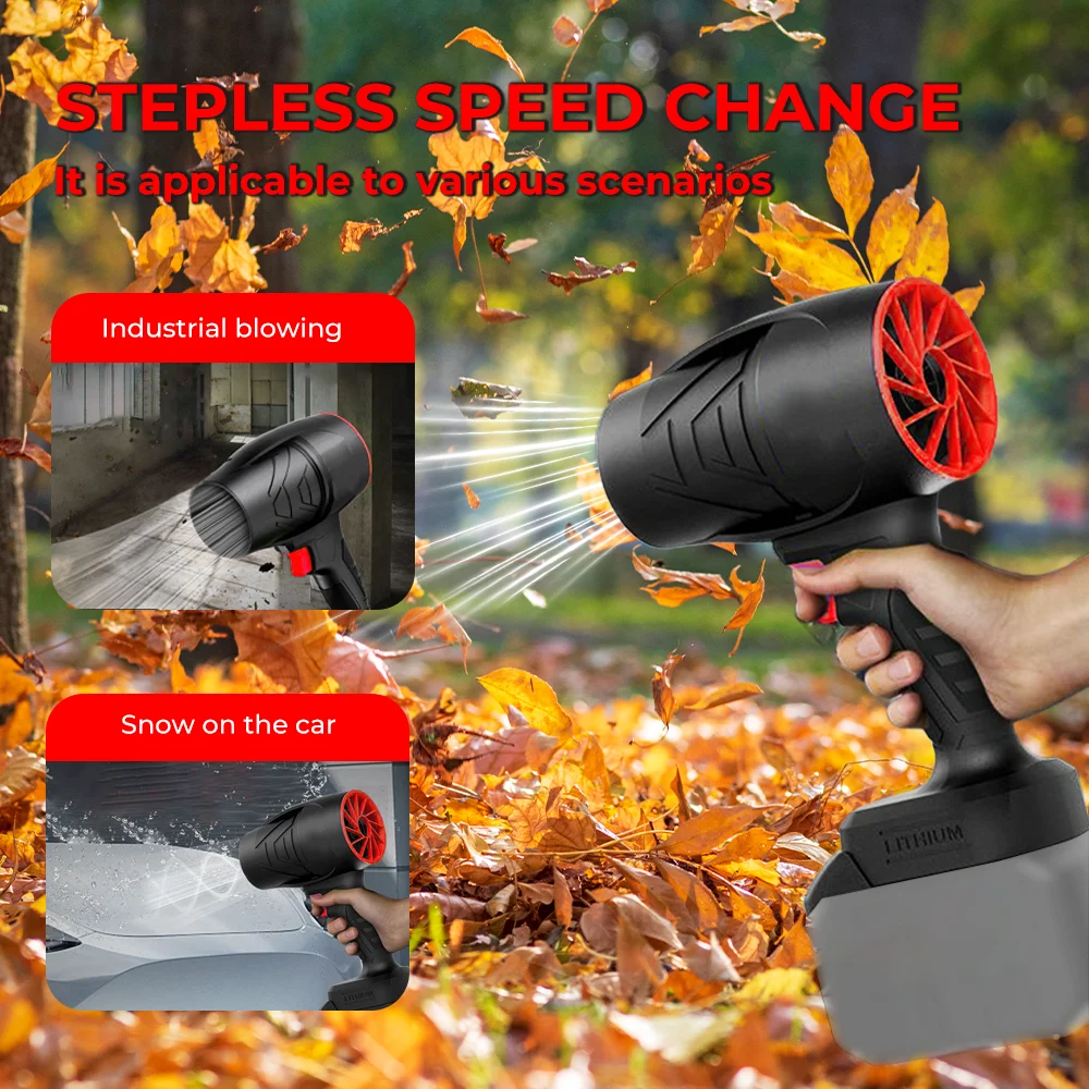 Ручной вентилятор с турбонаддувом, штормовая воздуходувка, бесступенчатый очиститель скорости, пылесос, электрический жестокий пневматический пистолет для батареи Makita 18 В
Ручной вентилятор с турбонаддувом, штормовая воздуходувка, бесступенчатый очиститель скорости, пылесос, электрический жестокий пневматический пистолет для батареи Makita 18 В