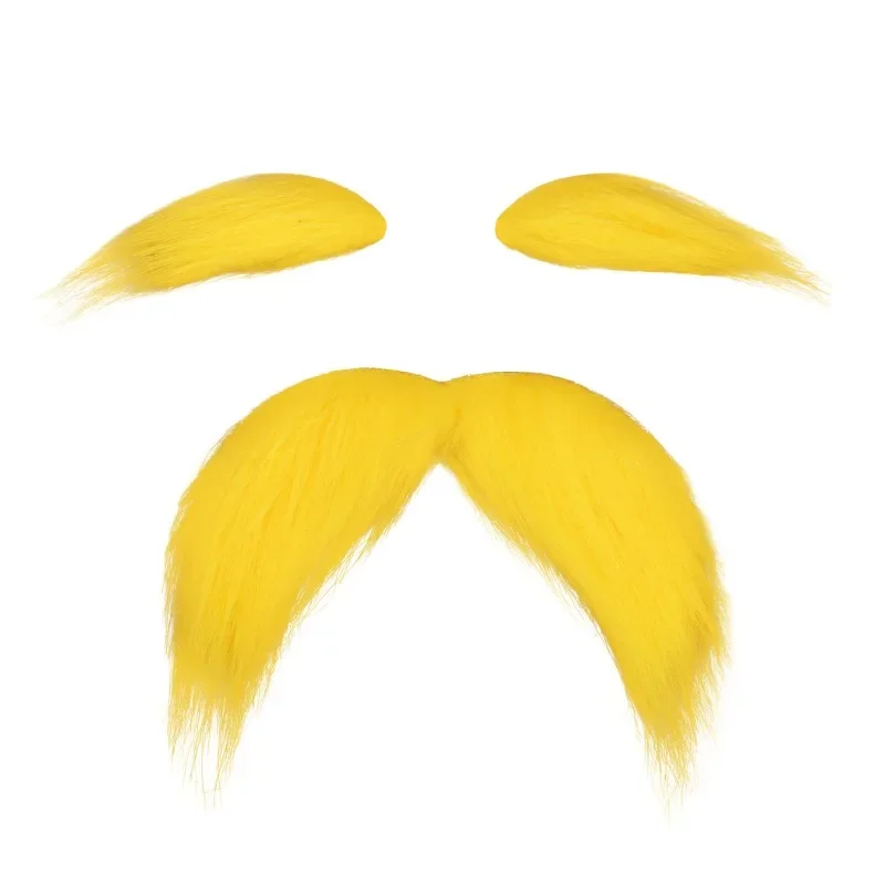 Moustache et sourcils jaunes pour enfants et adultes, fausse barbe, accessoires de costume d'Halloween Cosplay, faveur de fête a
Moustache et sourcils jaunes pour enfants et adultes, fausse barbe, accessoires de costume d'Halloween Cosplay, faveur de fête a