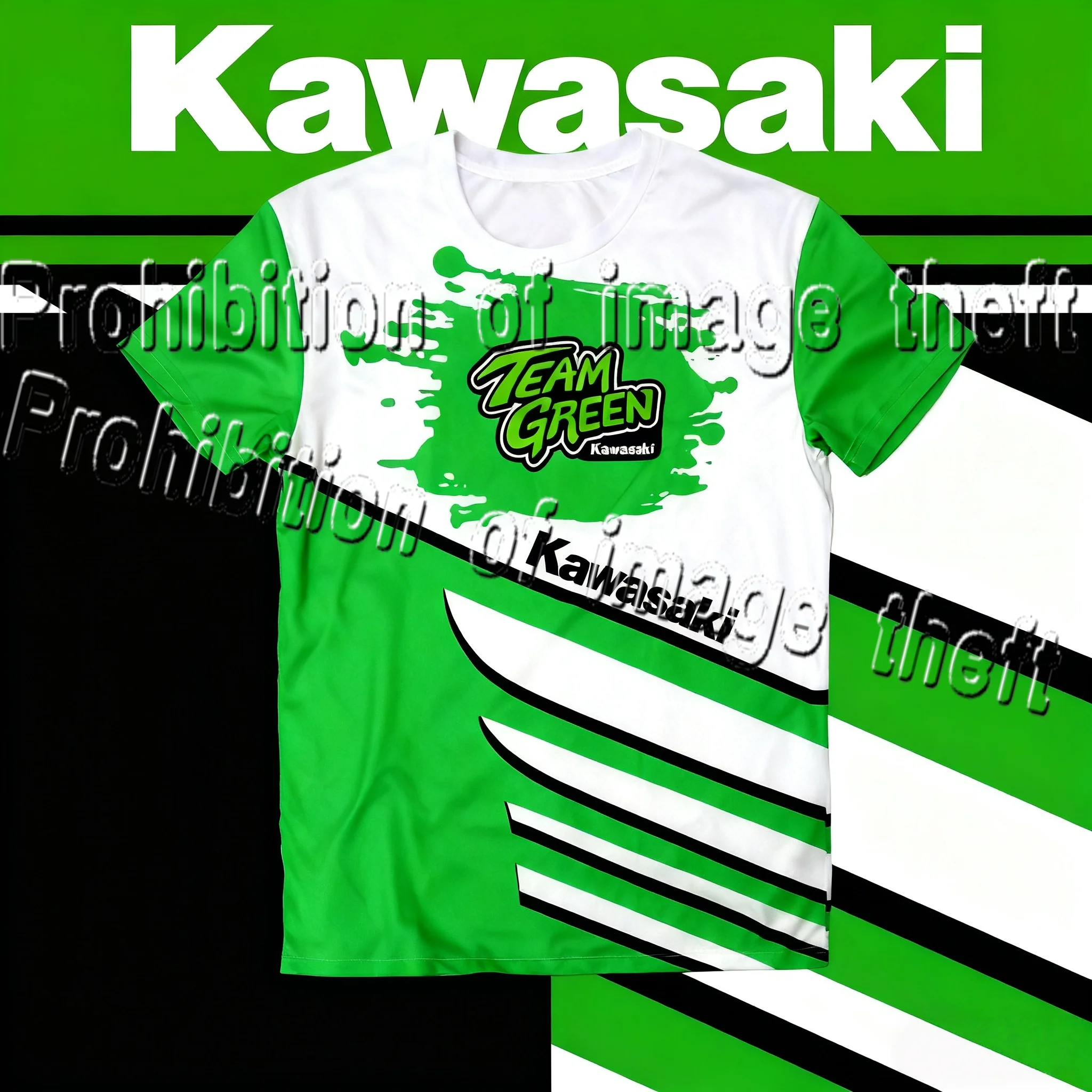 Kawasaki Tie Dye Style Short Sleeved Men's Functional Quick Drying Breathable Street Motorcycle Trendy T-shirt Top
Kawasaki Tie Dye Style Short Sleeved Men's Functional Quick Drying Breathable Street Motorcycle Trendy T-shirt Top