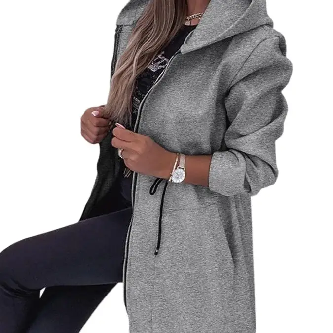 2025 New Fashion Zipper Hooded Long Jacket Women For Women For Winter Casual Loose Solid Color Lace-up Pocket Jacket For Women
2025 New Fashion Zipper Hooded Long Jacket Women For Women For Winter Casual Loose Solid Color Lace-up Pocket Jacket For Women