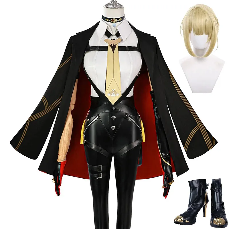 Game Zenless Zone Zero Chevalier Evelyn Cosplay Costume Full Set Women Uniform Outfits Role Play Clothes Evelyn Wig Shoes Props
Game Zenless Zone Zero Chevalier Evelyn Cosplay Costume Full Set Women Uniform Outfits Role Play Clothes Evelyn Wig Shoes Props