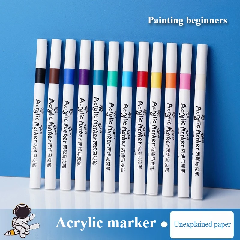 12/24/36/48/60 Color Acrylic Marker Set Bright Colors and Not Easy To Fade for Painting Graffiti Design DIY Decoration
12/24/36/48/60 Color Acrylic Marker Set Bright Colors and Not Easy To Fade for Painting Graffiti Design DIY Decoration