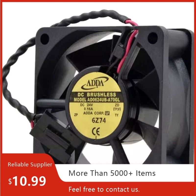 Для ADDA AD0624UB-A70GL 60x60x25 мм DC 24 В 0,16 А промышленный охлаждающий вентилятор с двойным шарикоподшипником для VFD
Для ADDA AD0624UB-A70GL 60x60x25 мм DC 24 В 0,16 А промышленный охлаждающий вентилятор с двойным шарикоподшипником для VFD