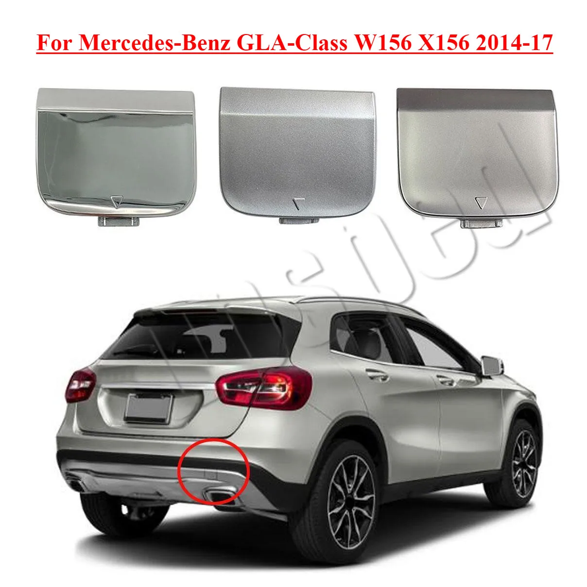 Rear Bumper Tow Hook Eye Cover Cap For Mercedes-Benz GLA-Class W156 X156 2014-17
Rear Bumper Tow Hook Eye Cover Cap For Mercedes-Benz GLA-Class W156 X156 2014-17
