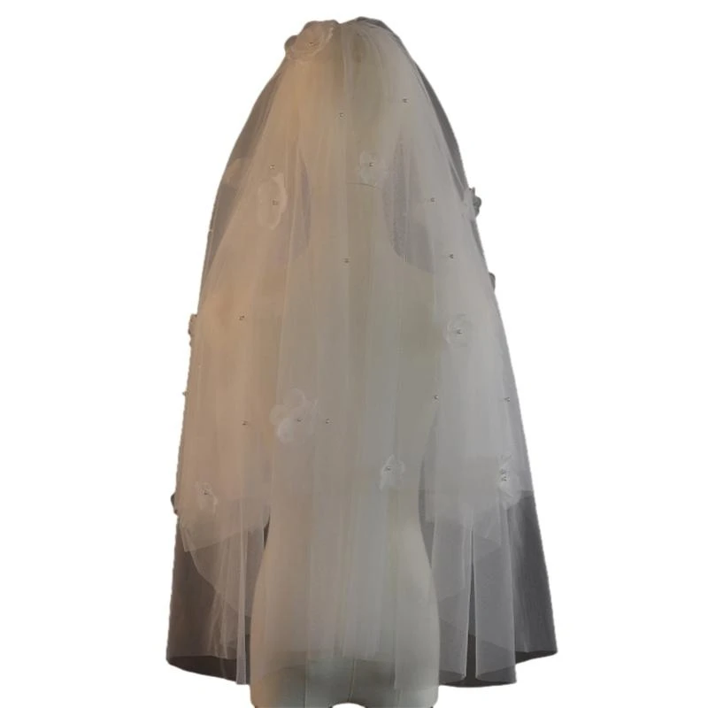 X7XB Wedding Veil Flower Studded Pearls Short Veil Bride Hair Accessoies White Sheer
X7XB Wedding Veil Flower Studded Pearls Short Veil Bride Hair Accessoies White Sheer