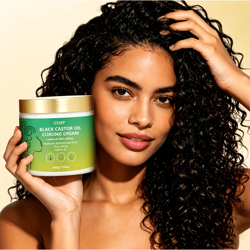 GSWP Black Castor Oil Moisturizing Curl Styling Cream provides shine and moisture for your hairstyle.200g/400g
GSWP Black Castor Oil Moisturizing Curl Styling Cream provides shine and moisture for your hairstyle.200g/400g