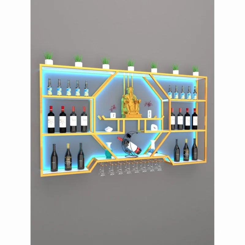 Custom Style Bar Counter Wine Cabinet Wine Rack Living Room Modern Simple Wall-Mounted Display Rack Multi-Layer Decorati
Custom Style Bar Counter Wine Cabinet Wine Rack Living Room Modern Simple Wall-Mounted Display Rack Multi-Layer Decorati