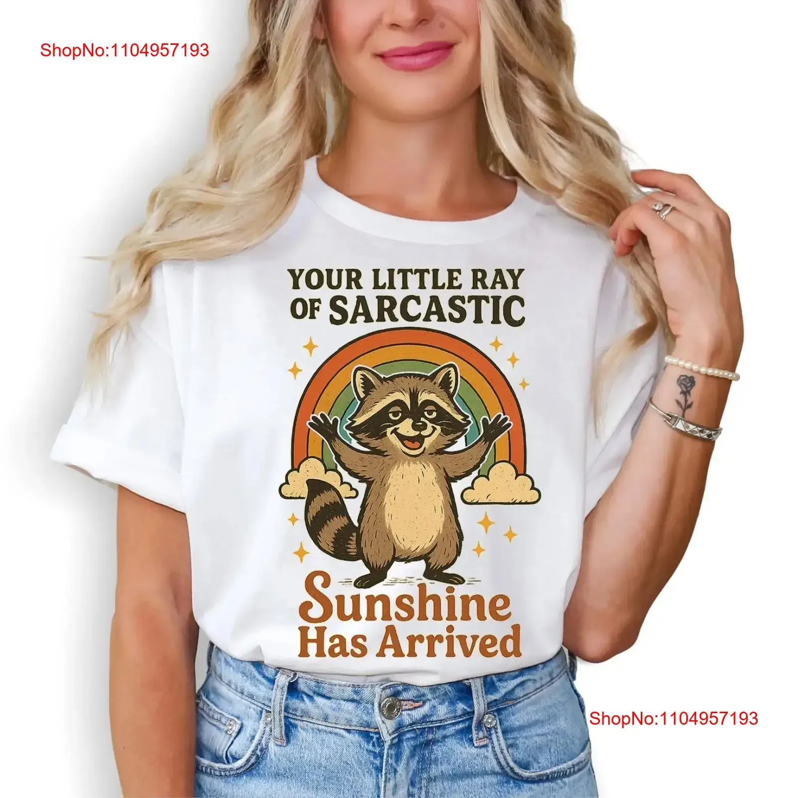 Raccoon Little Ray of Sarcastic Sunshine T Shirt Retro Sassy Meme S 5XL vintage Washed fashion Unisex Breathable graphic
Raccoon Little Ray of Sarcastic Sunshine T Shirt Retro Sassy Meme S 5XL vintage Washed fashion Unisex Breathable graphic