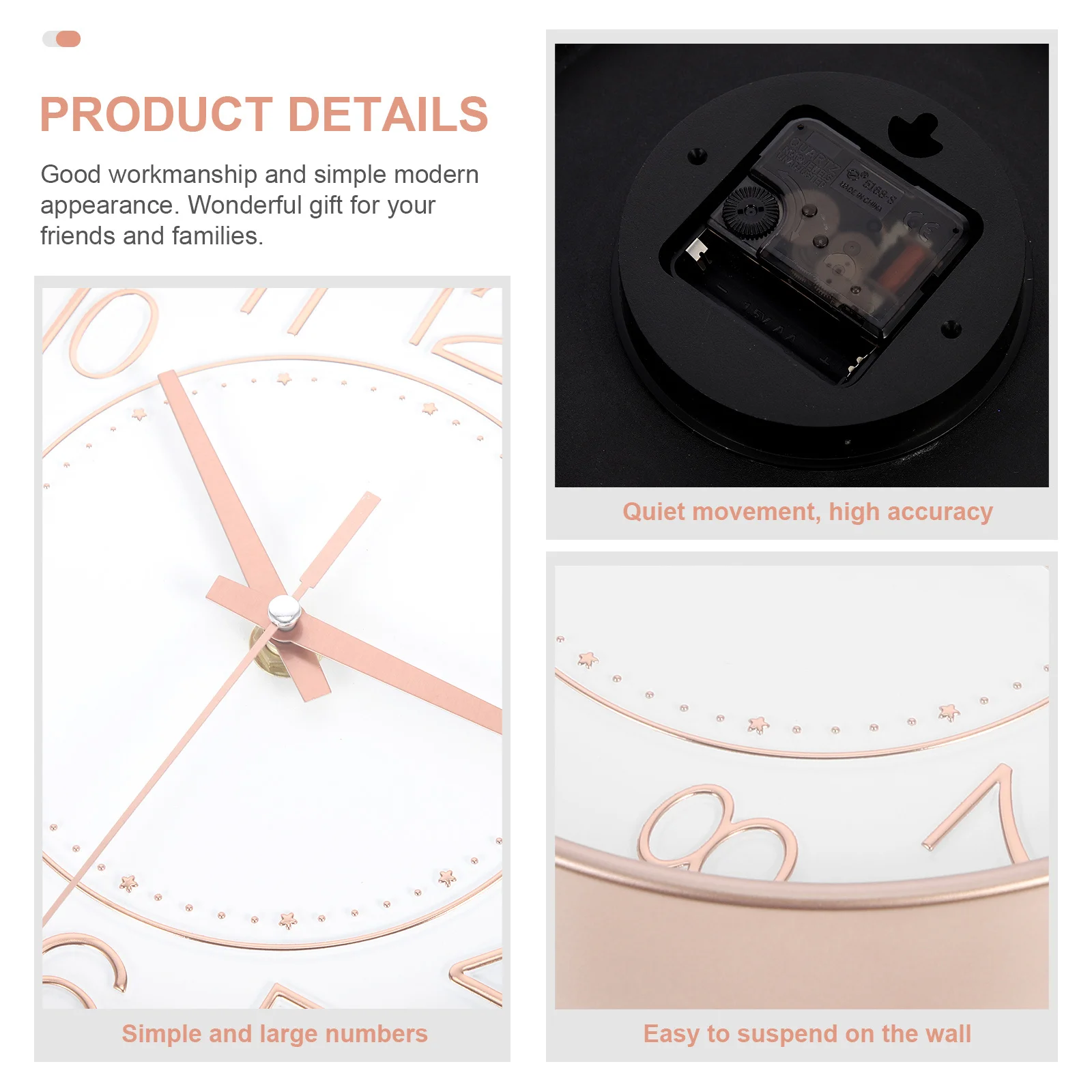 Stylish Quartz Wall Clock Plastic Glass Living Room Home Wall Decor Mute Hanging Clock Operated Housewarming Gift
Stylish Quartz Wall Clock Plastic Glass Living Room Home Wall Decor Mute Hanging Clock Operated Housewarming Gift