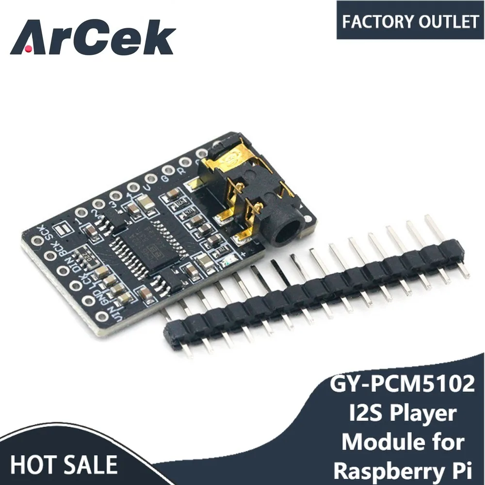 Интерфейс I2S PCM5102 DAC декодер GY-PCM5102 I2S модуль плеера для Raspberry Pi pHAT форматная плата цифровая аудиоплата
Интерфейс I2S PCM5102 DAC декодер GY-PCM5102 I2S модуль плеера для Raspberry Pi pHAT форматная плата цифровая аудиоплата