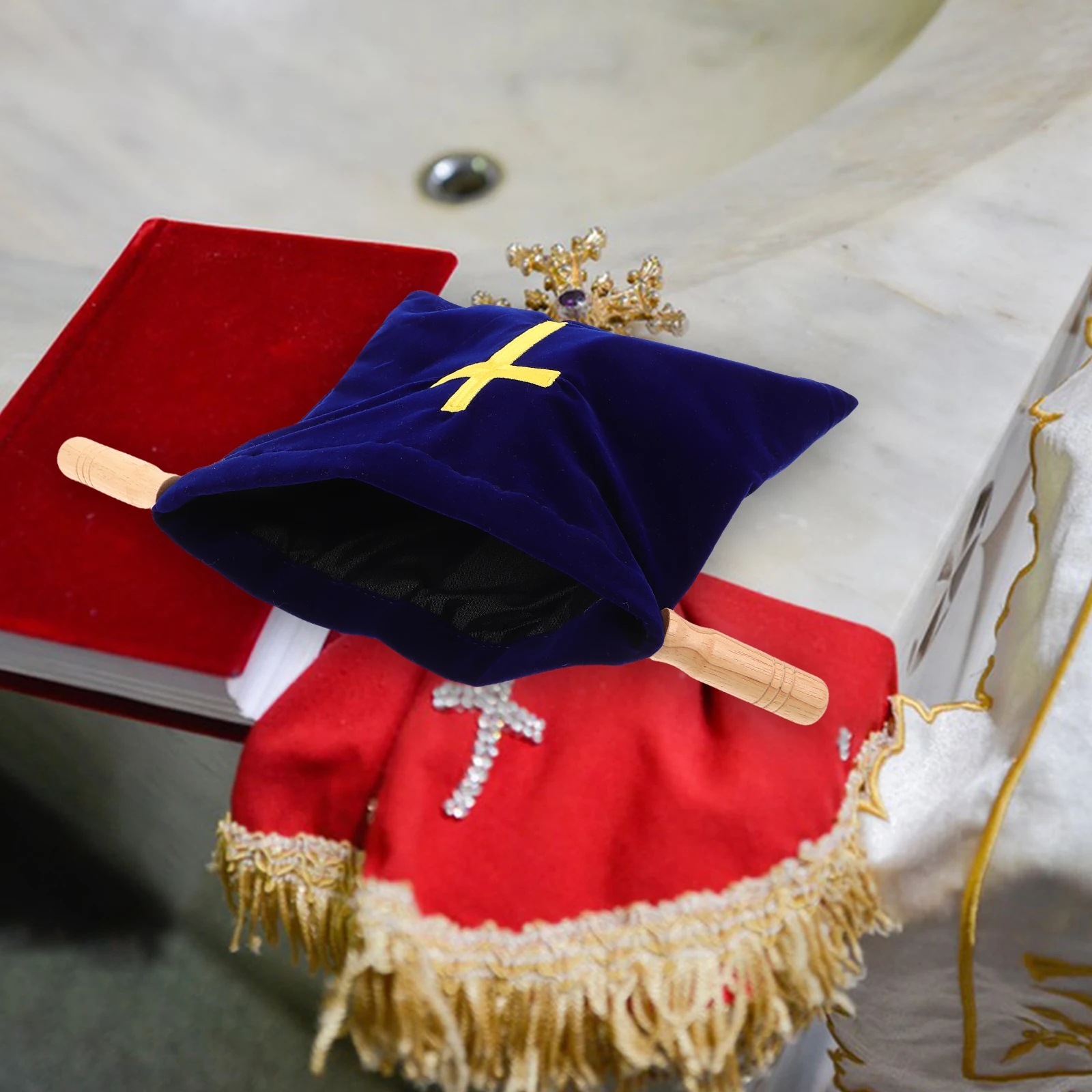 Church Offering Bag With Embroidered Cross Pattern Bags Communion Supplies Large Capacity Pouch For Church Communion Supplies
Church Offering Bag With Embroidered Cross Pattern Bags Communion Supplies Large Capacity Pouch For Church Communion Supplies