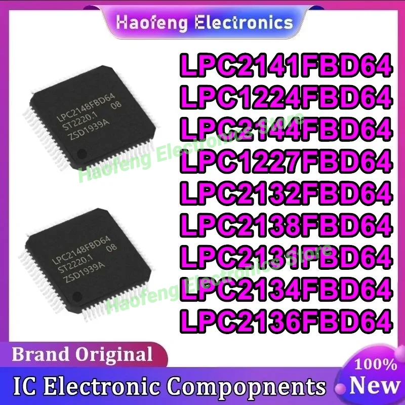 LPC2141FBD64 LPC1224FBD64 LPC2144FBD64 LPC1227FBD64 LPC2132FBD64 LPC2138FBD64 LPC2131FBD64 LPC2134FBD64 LPC2136FBD64 IC MCU Chip
LPC2141FBD64 LPC1224FBD64 LPC2144FBD64 LPC1227FBD64 LPC2132FBD64 LPC2138FBD64 LPC2131FBD64 LPC2134FBD64 LPC2136FBD64 IC MCU Chip