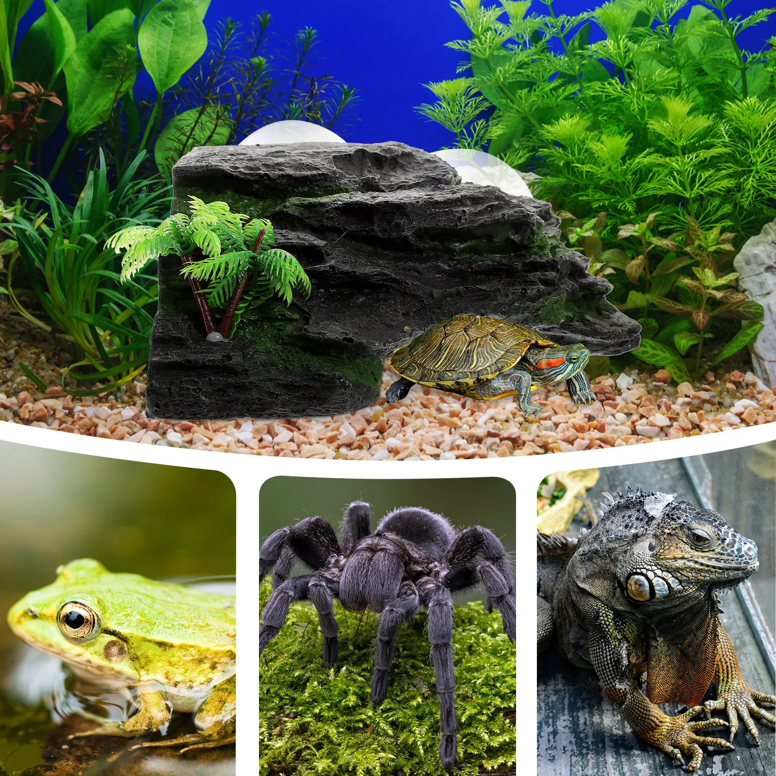 Turtle Basking Platform Large Reptile Dock Tortoise Hide Simulation Rocks Aquarium Decor Accessories For Turtle Tank
Turtle Basking Platform Large Reptile Dock Tortoise Hide Simulation Rocks Aquarium Decor Accessories For Turtle Tank