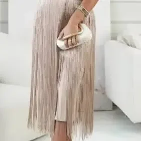 Women's Fashion New Style Sleeveless Waist Cinched Tassel Elegant Dress Temperament Commuting Female Sexy Party Dresses
Women's Fashion New Style Sleeveless Waist Cinched Tassel Elegant Dress Temperament Commuting Female Sexy Party Dresses