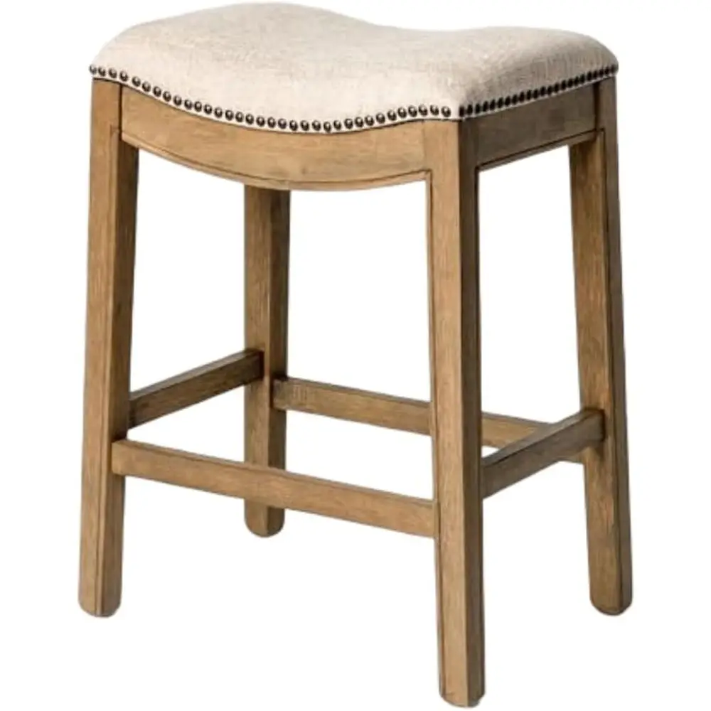 26 Counter Stool with Backrest - Natural Wood & Fabric Seat - Ideal for Kitchen Islands & Counters
26 Counter Stool with Backrest - Natural Wood & Fabric Seat - Ideal for Kitchen Islands & Counters