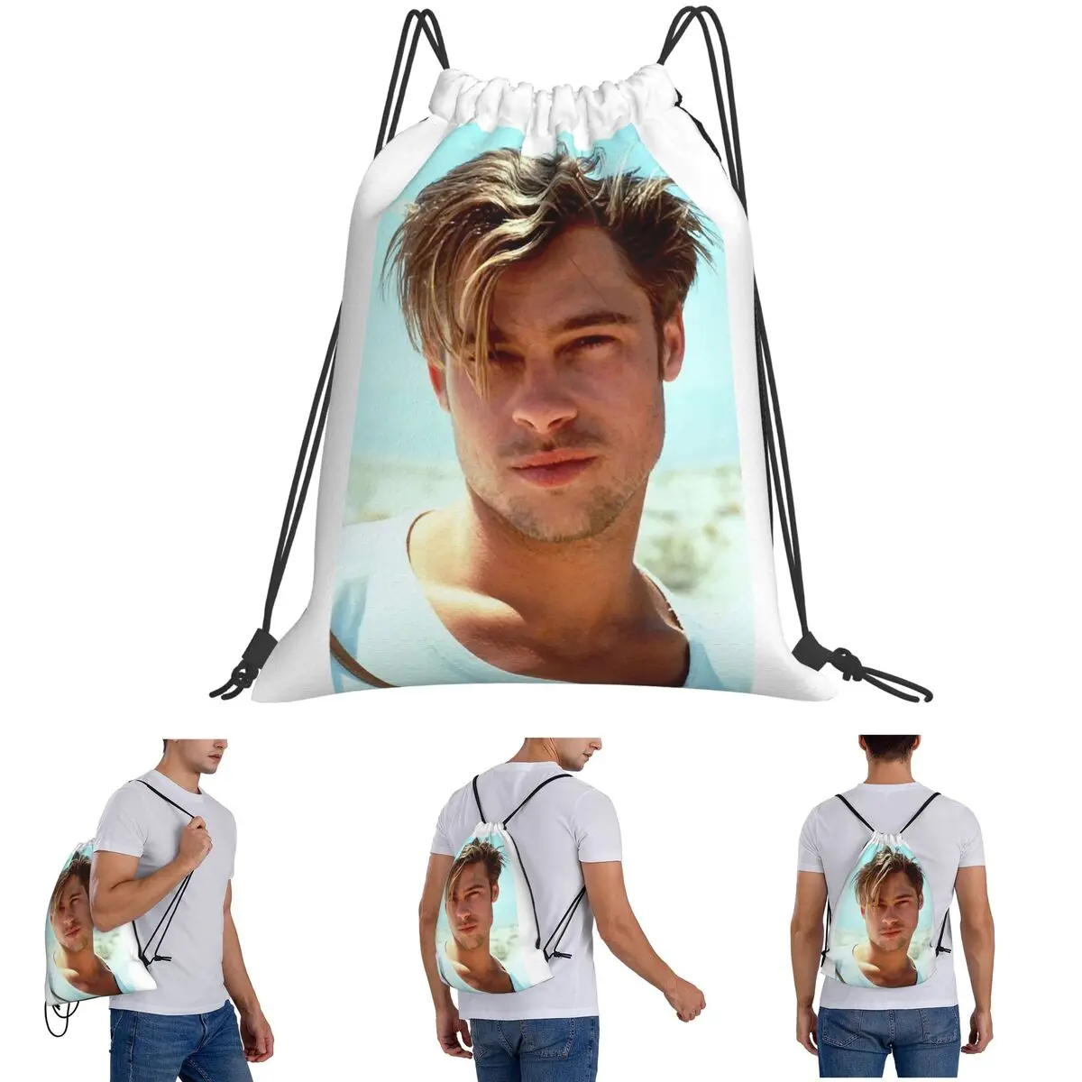 Secret Brad Pitt Gifts Movie Fan Backpacks Fashion Drawstring Bags Storage Bag Book Bags for Man Woman Students
Secret Brad Pitt Gifts Movie Fan Backpacks Fashion Drawstring Bags Storage Bag Book Bags for Man Woman Students