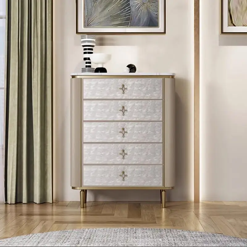 Italian light luxury chest of drawers modern simple living room shell decoration drawer chest bedroom high-end storage cabinet
Italian light luxury chest of drawers modern simple living room shell decoration drawer chest bedroom high-end storage cabinet