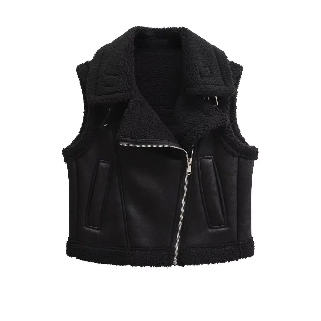Autumn Winter Fur Vest Retro Lamb Wool Loose Zipper Thickened Outerwear Women's Fashion-forward Clothing
Autumn Winter Fur Vest Retro Lamb Wool Loose Zipper Thickened Outerwear Women's Fashion-forward Clothing