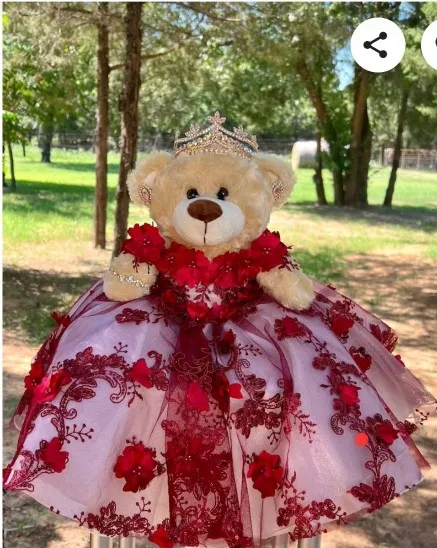 Винно-красный маленький медвежонок Quinceanera платья ручной работы с 3D цветочной аппликацией милые мини-куклы на заказ для малышей платья de xv
Винно-красный маленький медвежонок Quinceanera платья ручной работы с 3D цветочной аппликацией милые мини-куклы на заказ для малышей платья de xv