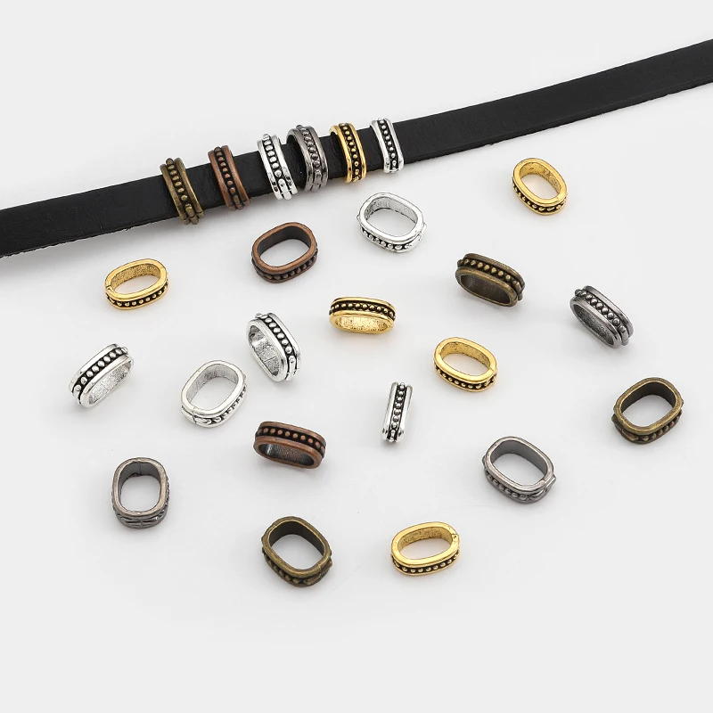 20pcs/lot Oval Slider Spacers Beads Ellipse Leather Cord Supplies for DIY Jewelry Bracelets Handmade Crafts Making Accessories
20pcs/lot Oval Slider Spacers Beads Ellipse Leather Cord Supplies for DIY Jewelry Bracelets Handmade Crafts Making Accessories