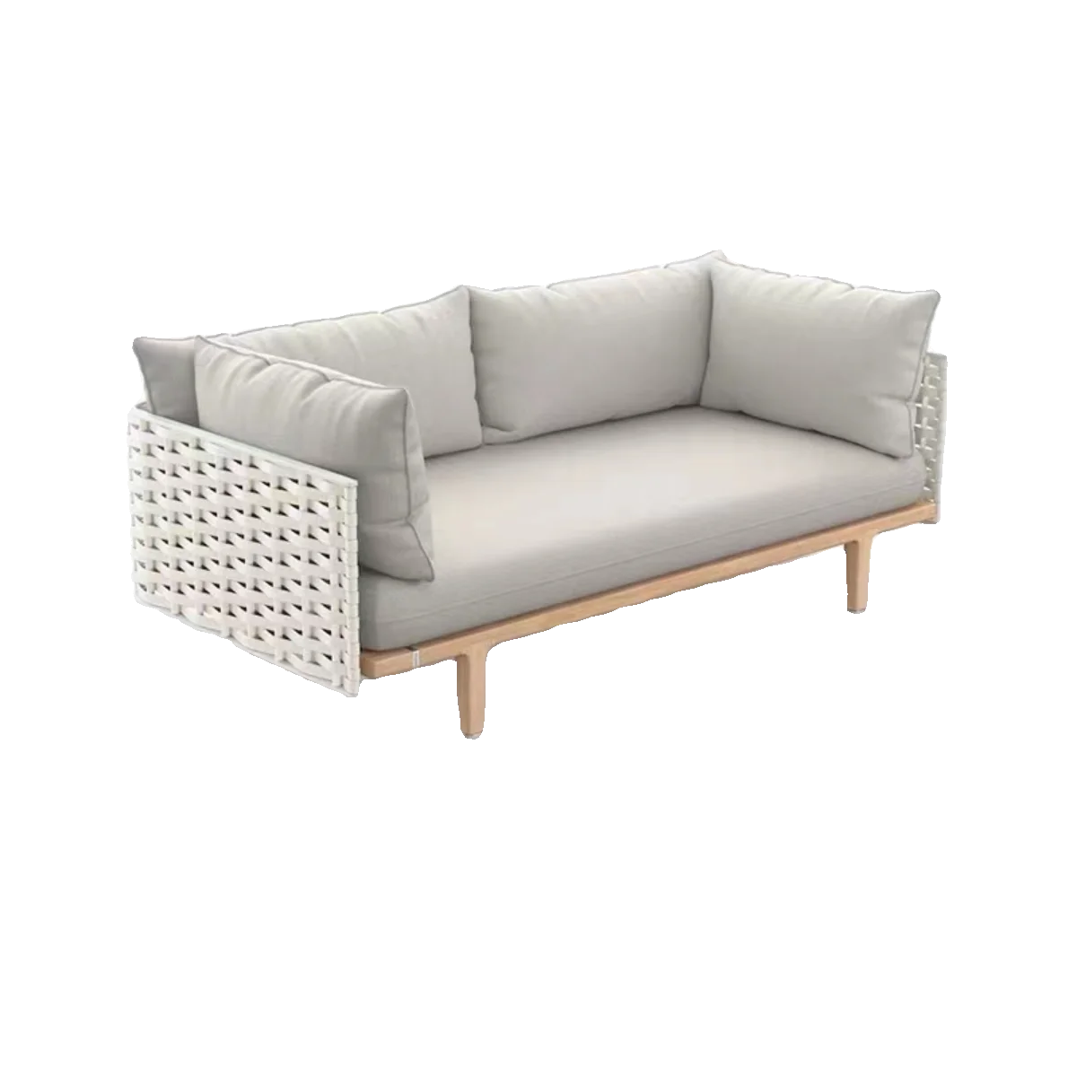 Outdoor courtyard terrace, rattan woven teak wood sofa, coffee table, hotel outdoor solid wood furniture
Outdoor courtyard terrace, rattan woven teak wood sofa, coffee table, hotel outdoor solid wood furniture