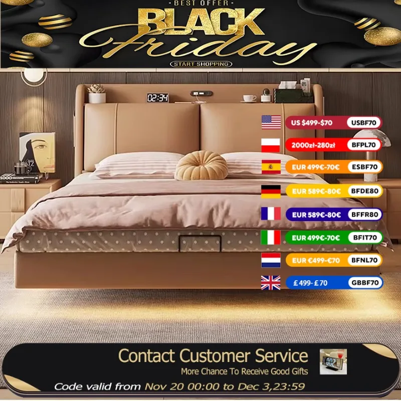 Princess Comforter Double Bed Waterproof Luxury King Size Double Bed Living Room Bedframe Lit 2 Personnes Home Furniture
Princess Comforter Double Bed Waterproof Luxury King Size Double Bed Living Room Bedframe Lit 2 Personnes Home Furniture