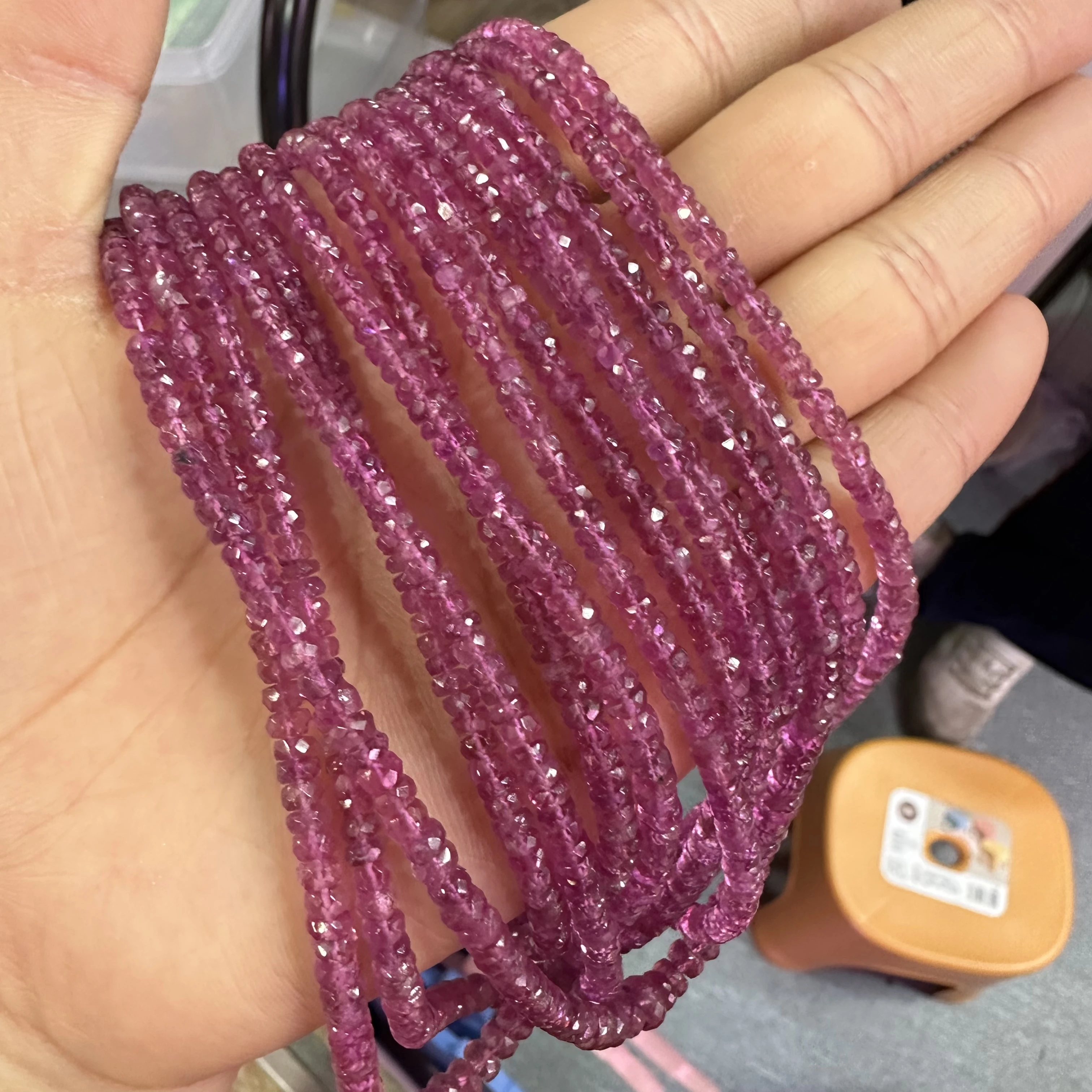 AAAAA Grade Natural Top Pink Tourmaline Faceted Rondelle Gem Stone Loose Beads ForJewelry Making DIY Design
AAAAA Grade Natural Top Pink Tourmaline Faceted Rondelle Gem Stone Loose Beads ForJewelry Making DIY Design