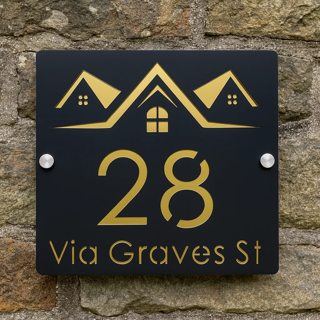 Современная персонализированная лазерная резка, акриловая вывеска с номером дома, табличка с адресом, 3D черное золото, настенная вывеска для виллы, уличная табличка
Современная персонализированная лазерная резка, акриловая вывеска с номером дома, табличка с адресом, 3D черное золото, настенная вывеска для виллы, уличная табличка