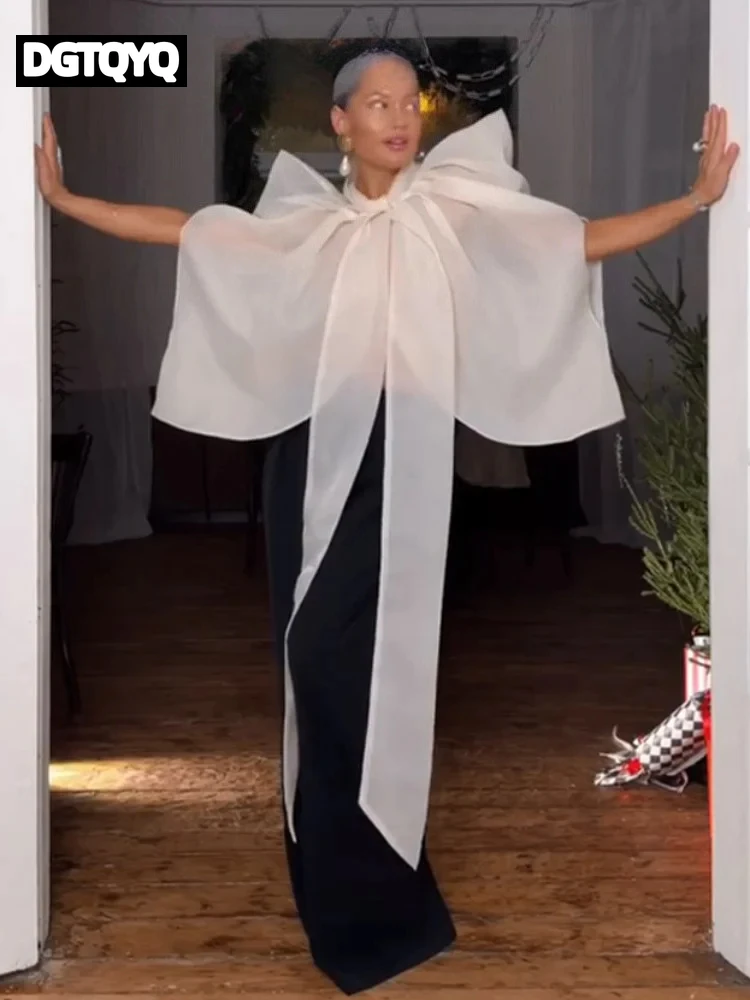 Повседневная женская рубашка-блузка в стиле шаль с бантом и воротником-стойкой, с разрезом, новинка 2026 года, весна-лето, шикарная женская уличная одежда
Повседневная женская рубашка-блузка в стиле шаль с бантом и воротником-стойкой, с разрезом, новинка 2026 года, весна-лето, шикарная женская уличная одежда