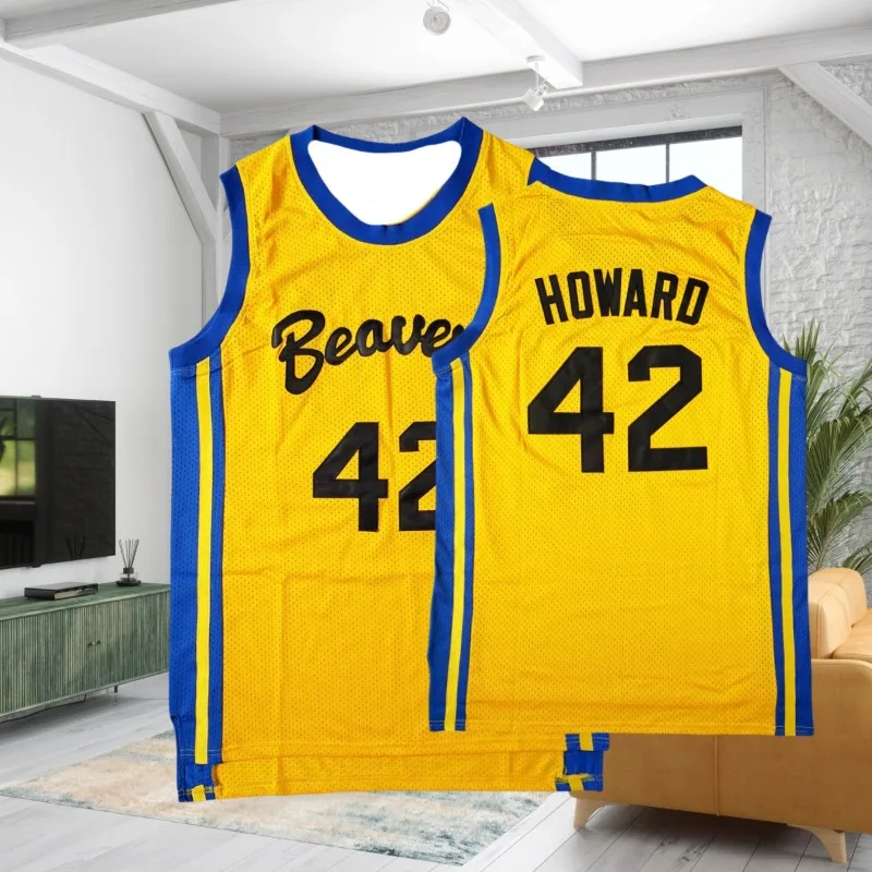 MOTO-Men's Teen Wolf # 42 Basketball Suit Yellow American Movie Cheap High Quality
MOTO-Men's Teen Wolf # 42 Basketball Suit Yellow American Movie Cheap High Quality